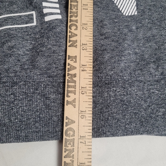 Calvin Klein Performance Gray Cropped Hooded Pullover Sweatshirt Size L Big Logo - Picture 9 of 9